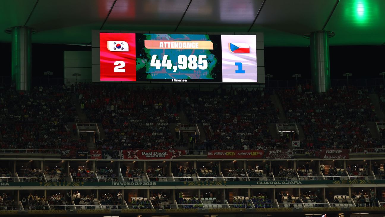 FIFA为韩国对捷克比赛出勤人数辩护，声称数据基于实际验证